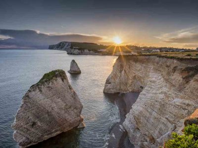 Freshwater Bay, Isle of Wight at Sundown